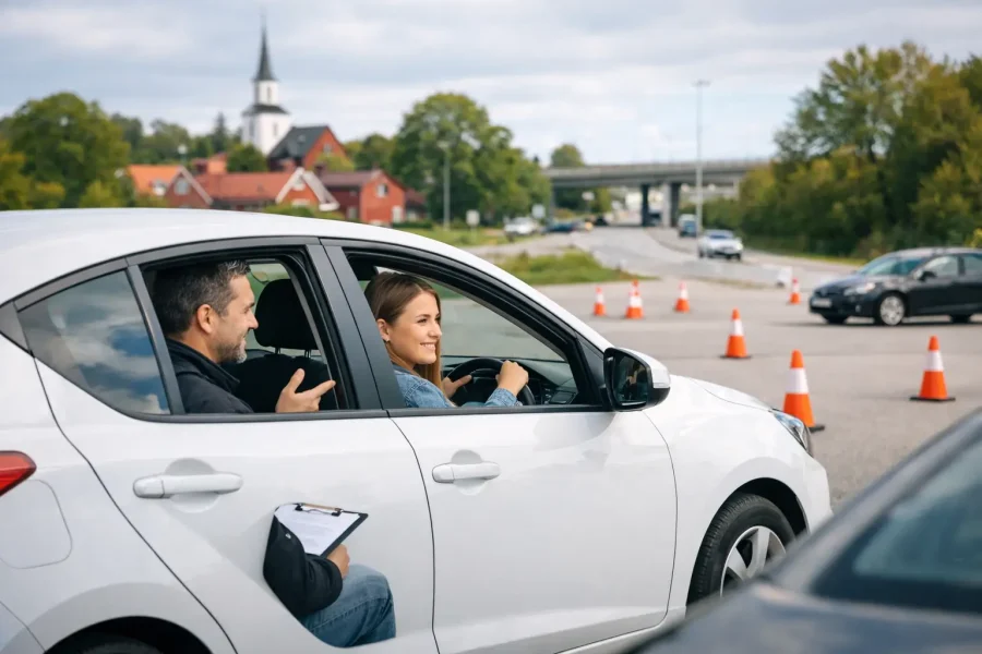 Upplands Väsby körlektioner för B-körkort