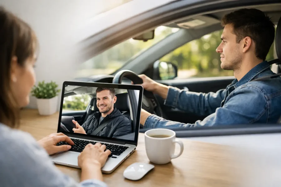 Boka körlektion online och kör i din egen takt